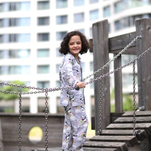 Grey Panda Night Suit